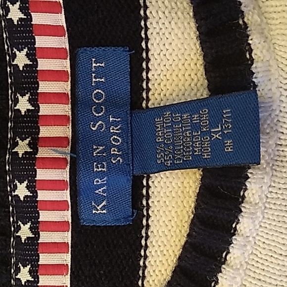 Karen Scott Sport XL patriotic sweater - Picture 4 of 5